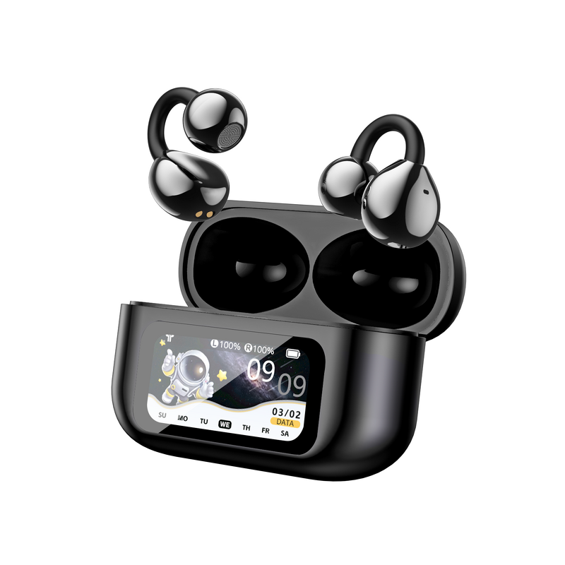 Free Clip Earphones Manufacturer - OEM LCD Display No Noise Cancelling