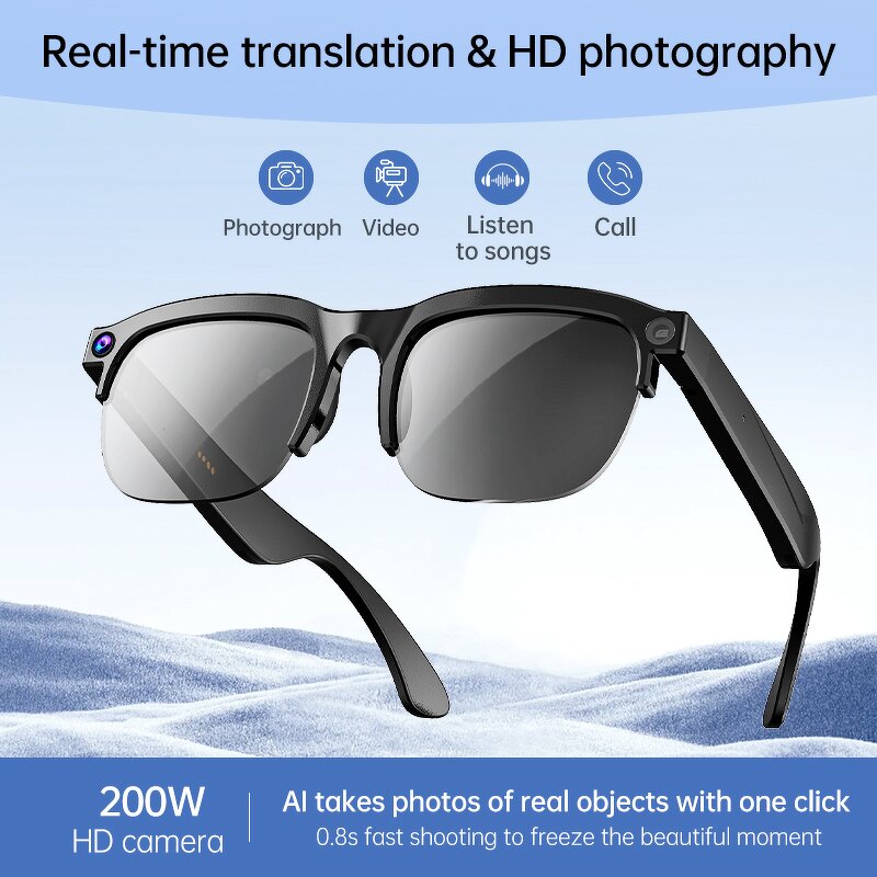 Video Recorder Camera Glasses Factory - Wholesale Sports Translator