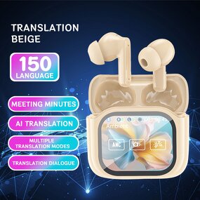 Touch Screen Wireless Headphones Factory - Wholesale ANC TWS Earbuds