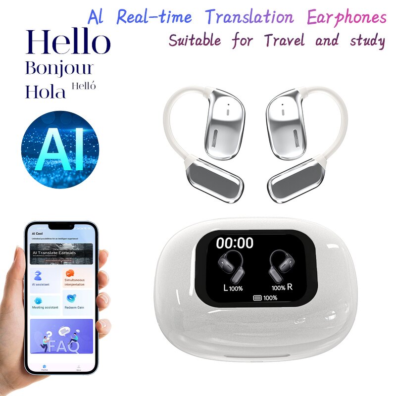 AI Real-Time Translation Earbuds Manufacturer - OEM Two-Way Translator