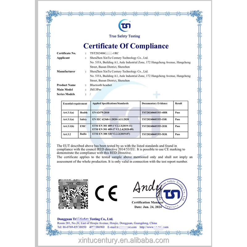 Open Ear Wireless Earbuds Factory - Bulk HiFi Bass Sport Music