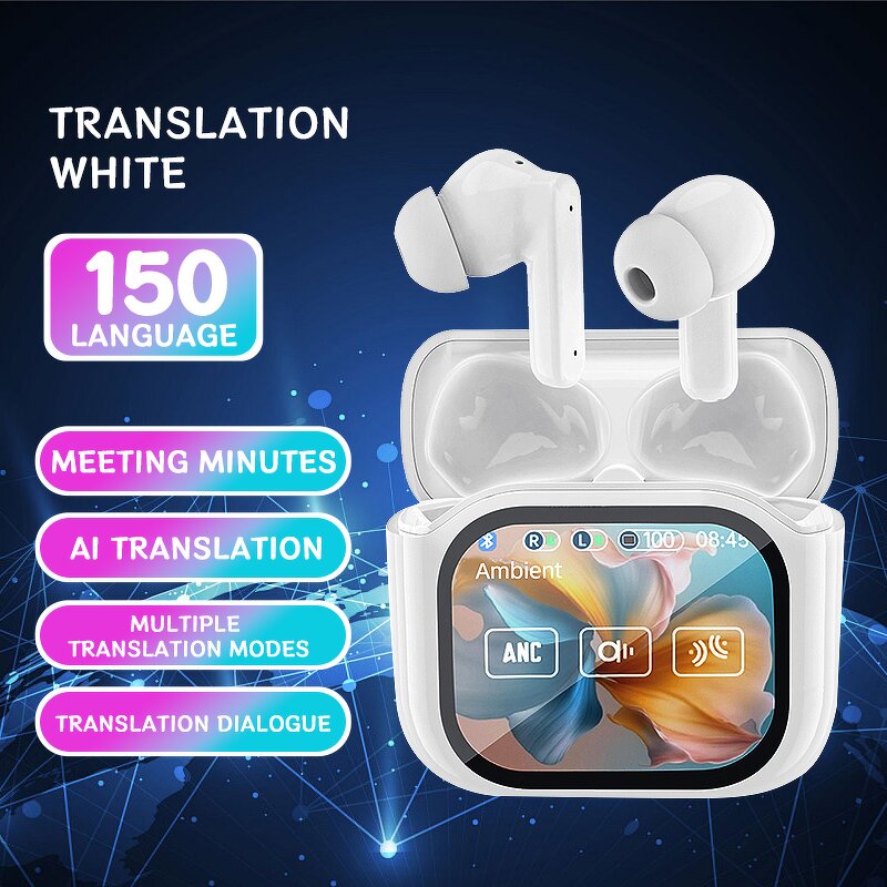 Touch Screen Wireless Headphones Factory - Wholesale ANC TWS Earbuds