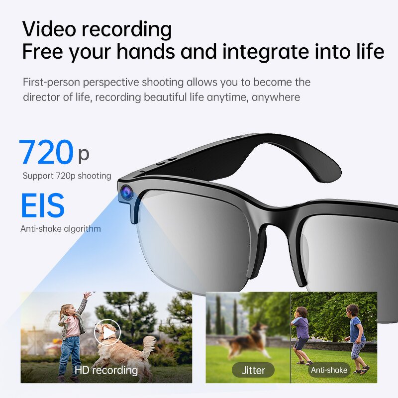 AI Smart Glasses with Camera Manufacturer - OEM 8MP HD Camera