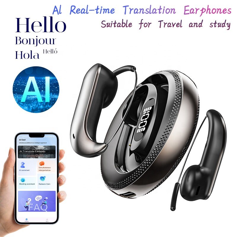 OWS AI Translation Earbuds Manufacturer - OEM Real-Time 156 Languages