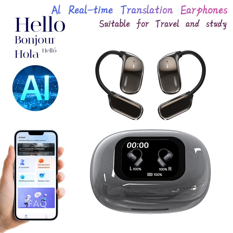 AI Real-Time Translation Earbuds Manufacturer - OEM Two-Way Translator