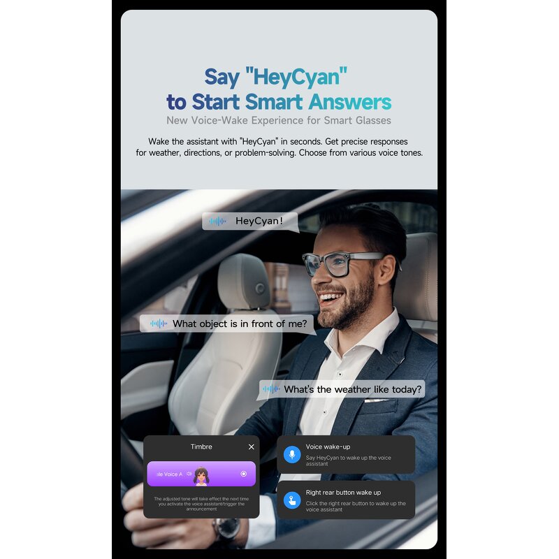 AI Smart Glasses Factory - Translation Music Call