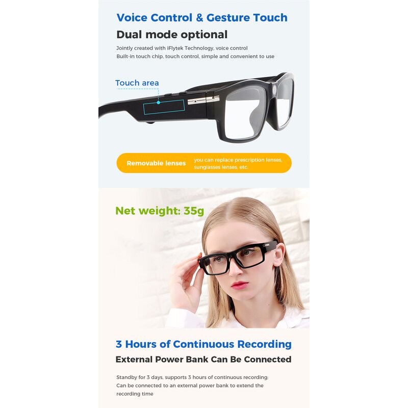 Mini Camera Glasses Factory - Wholesale 1080P Live