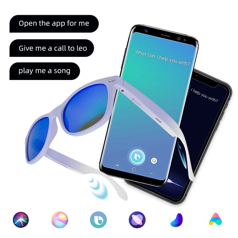 AR Smart Glasses Factory - Music Blue Glasses
