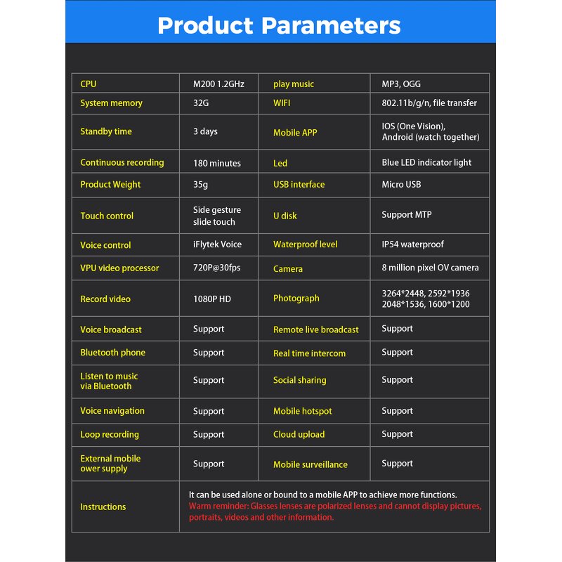 Wifi Video Glasses Factory - New 1080P Wireless