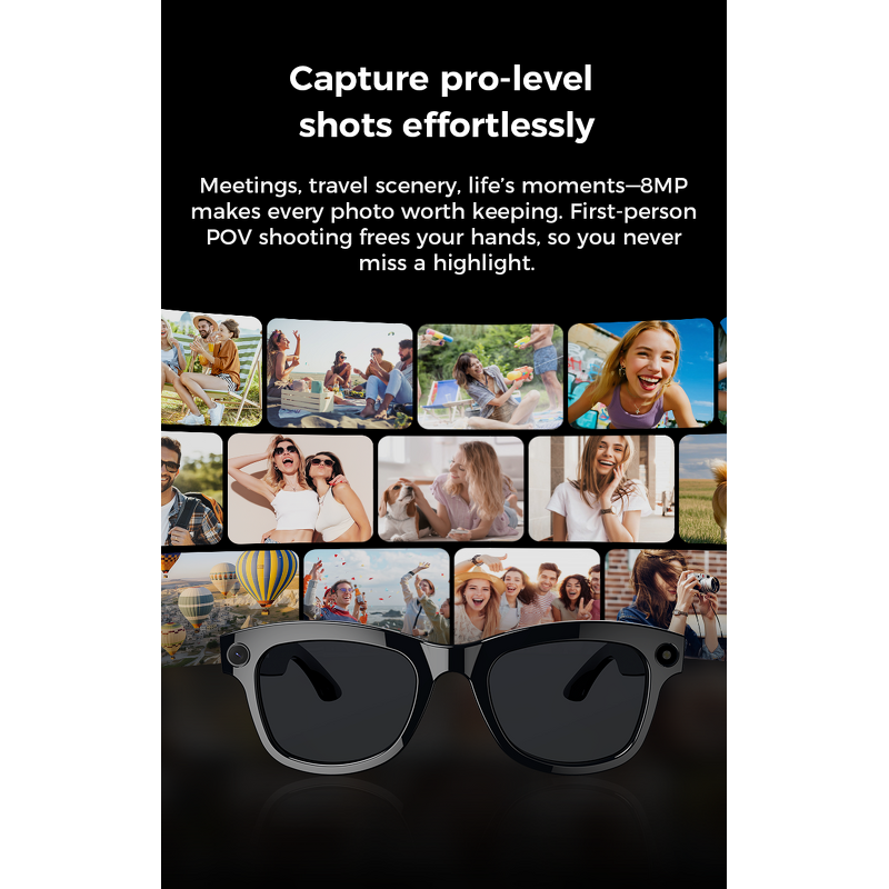 AI Camera Glasses Factory - App Control Wireless
