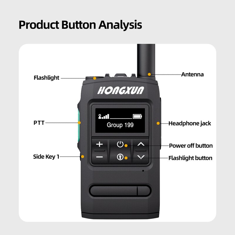 Compact 16 Channel Walkie Talkie Manufacturer - Bulk 3W Power Lightweight