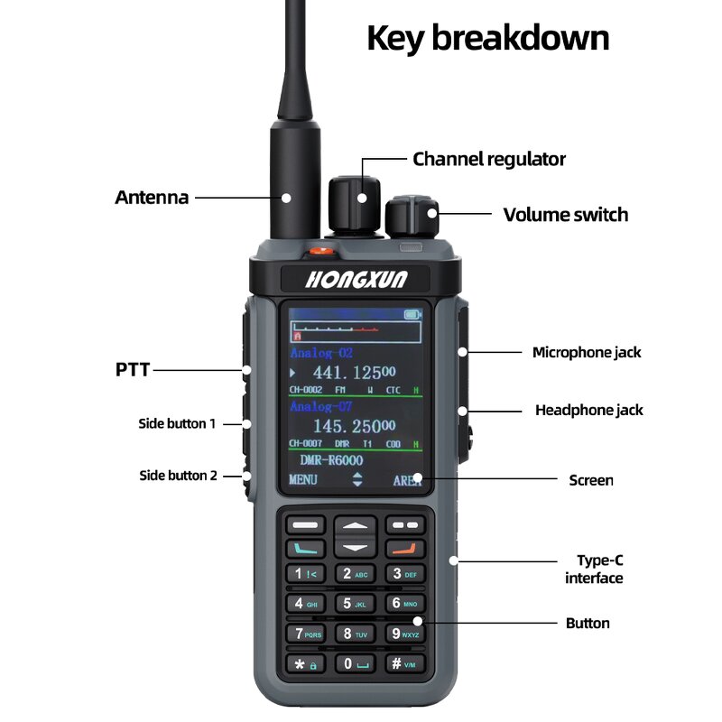 DMR Digital Handheld Walkie Talkie Manufacturer - Bulk 10W Output Power