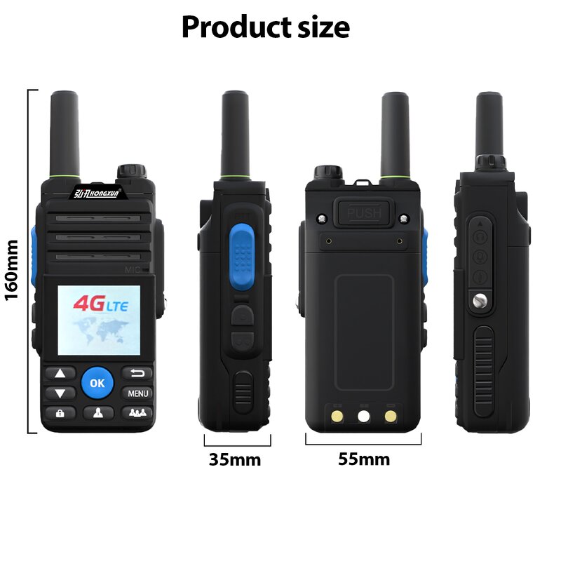 Zello Handheld Walkie Talkie Manufacturer - Bulk Long Distance 4G POC Wireless