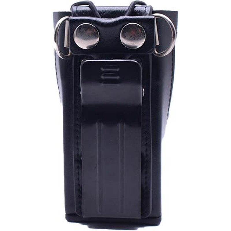 Walkie Talkie Pouch Bag Manufacturer - Bulk Durable Black Leather Custom