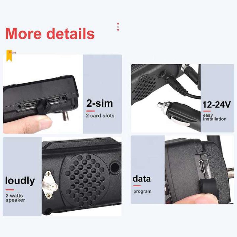 Zello Mini Car Android 4G POC Walkie Talkie Factory - OEM Long Range 5000KM GPS