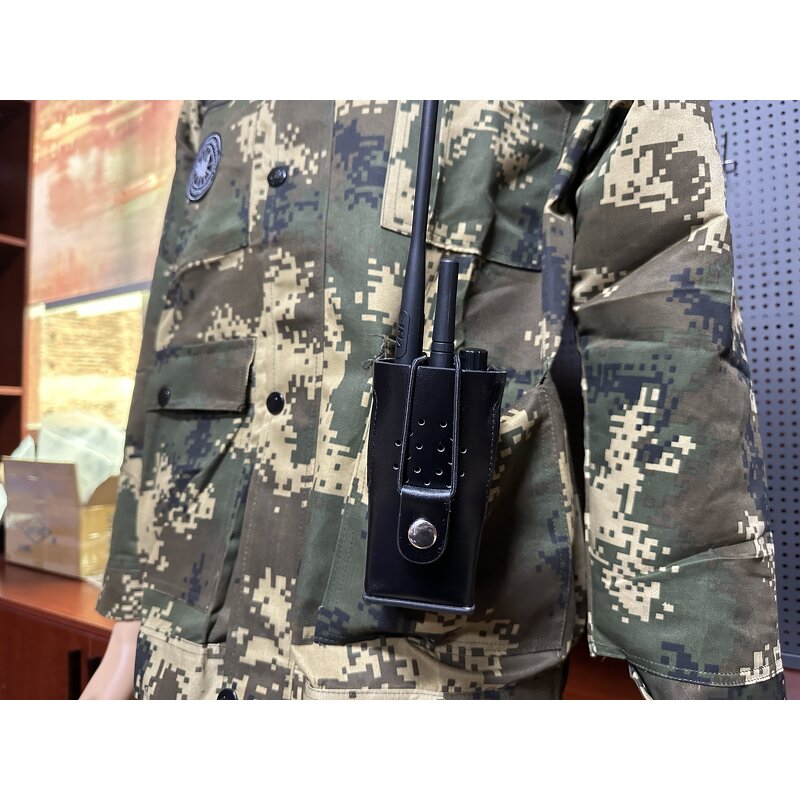 Walkie Talkie Pouch Bag Manufacturer - Bulk Durable Black Leather Custom