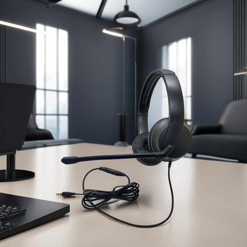 Studio Headphones with Mic Factory - OEM Aviation Gaming Set