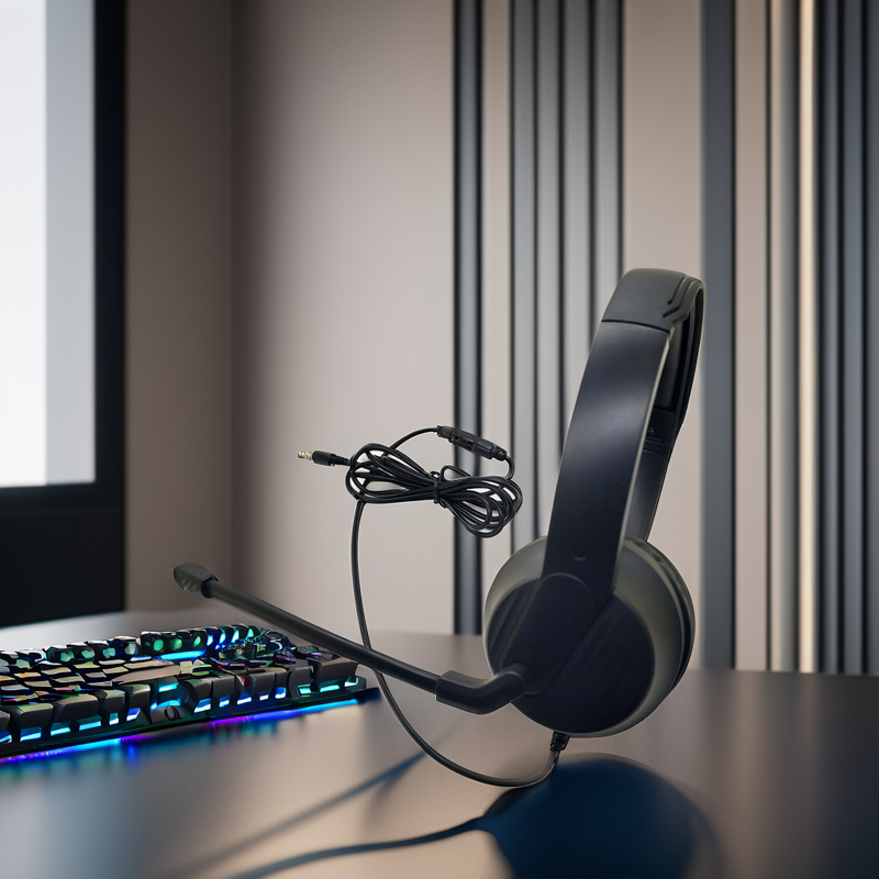 Studio Headphones with Mic Factory - OEM Aviation Gaming Set