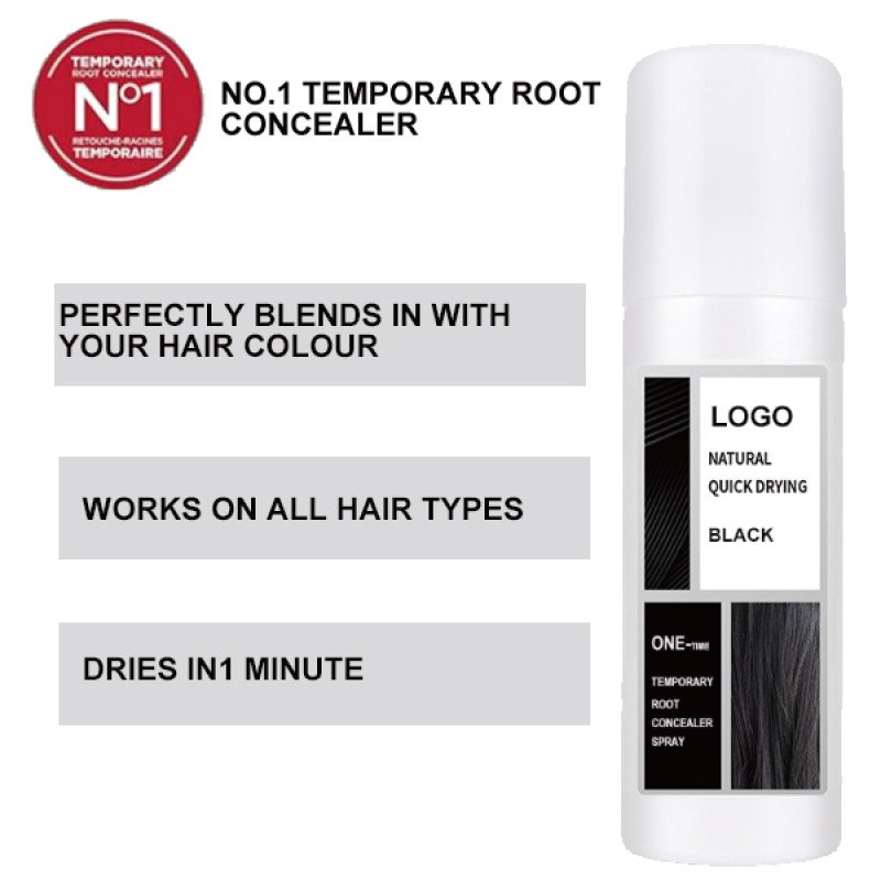 Hair Color Spray Manufacturer - OEM Temporary Black Dye