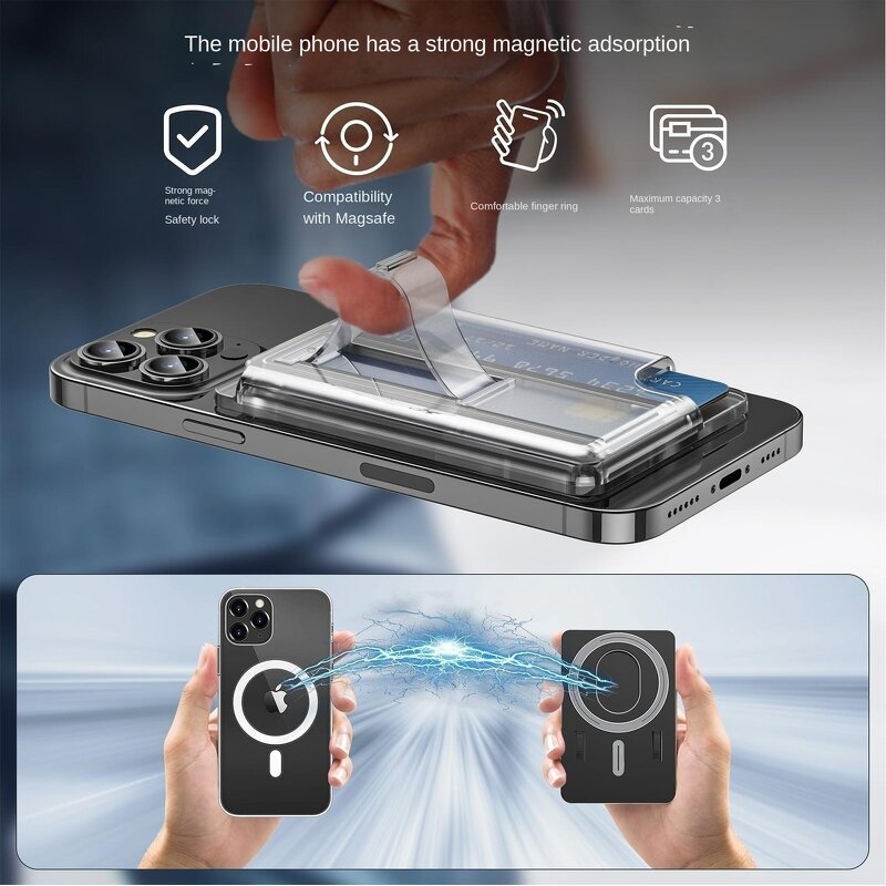 Magnetic Card Holder Ring Factory - OEM Eco-Friendly Shockproof for iPhone
