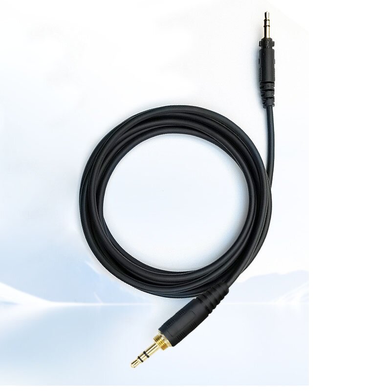 Gaming Headset Cable Factory - OEM 200cm Striped 6.3mm 3.5mm Audio Cable