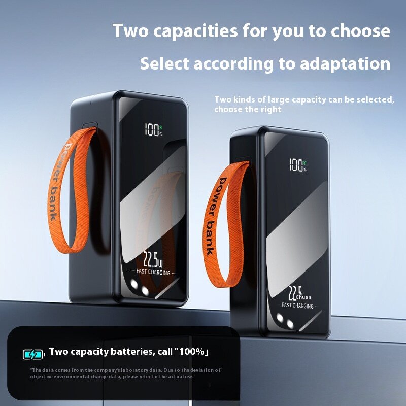 50000 Mah Power Bank Factory - OEM PD22.5W Fast Charging LED Display Mirror