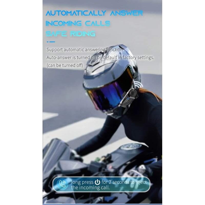 Motorcycle Helmet Headset Factory - OEM BT5.3 Stereo Earbud LED Battery Indicator