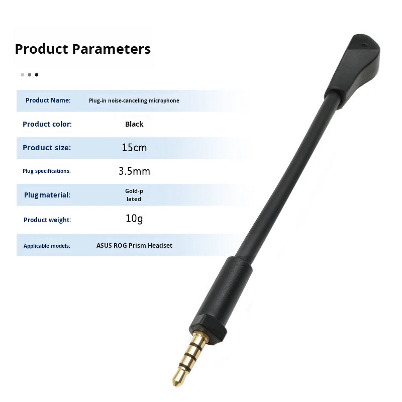 ASUS ROG Delta S Headset Microphone Manufacturer - Bulk 3.5mm Plug-and-Play Noise-Canceling