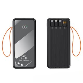 50000 Mah Power Bank Factory - OEM PD22.5W Fast Charging LED Display Mirror