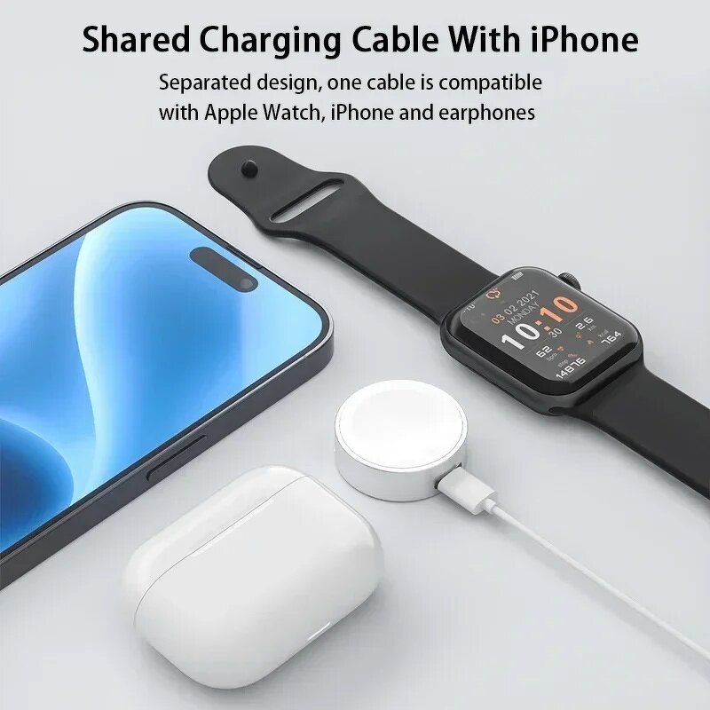 Portable Magnetic Watch Charger Factory - OEM Keychain for Apple Watch Type C