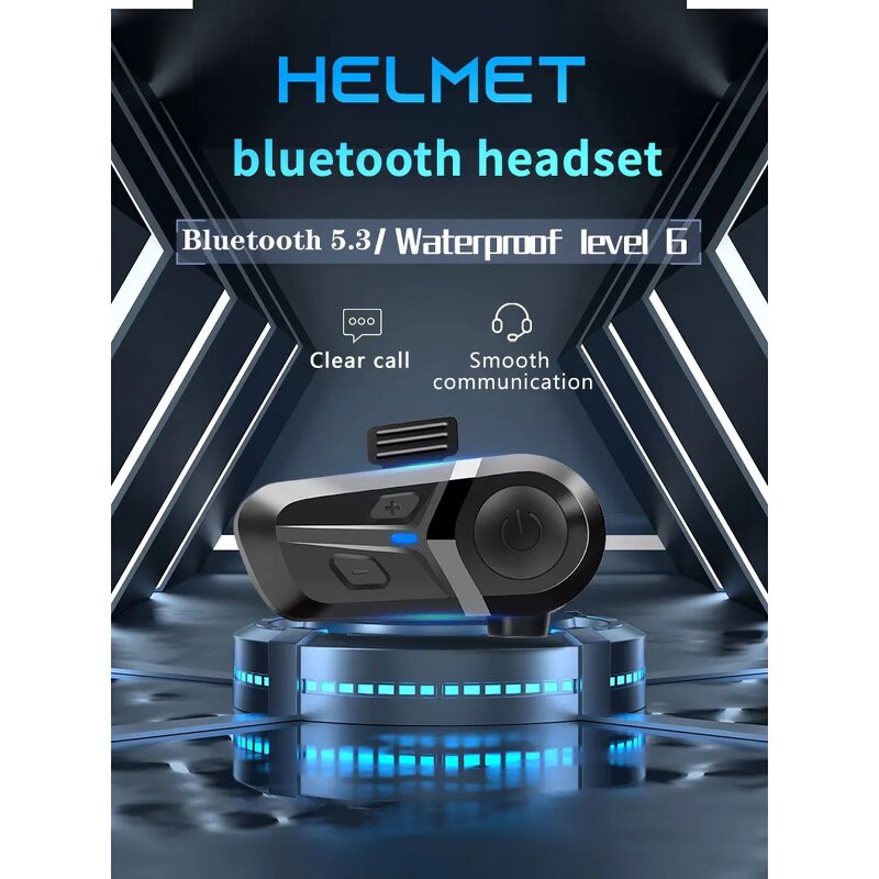Motorcycle Helmet Headset Factory - OEM BT5.3 Stereo Earbud LED Battery Indicator