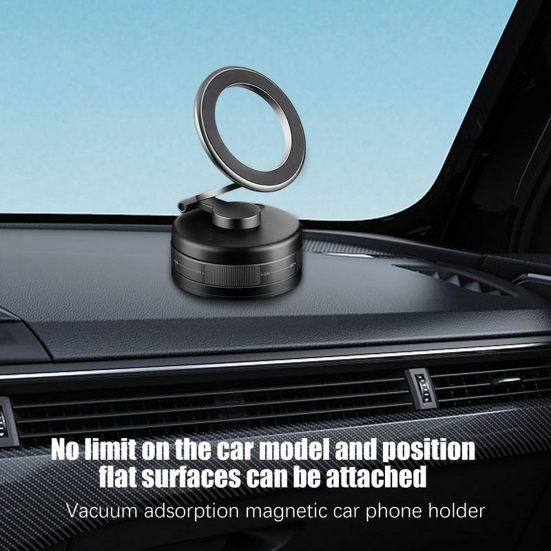 360 Rotation Magnetic Phone Holder Manufacturer - Bulk Foldable Vacuum Suction Car Mount