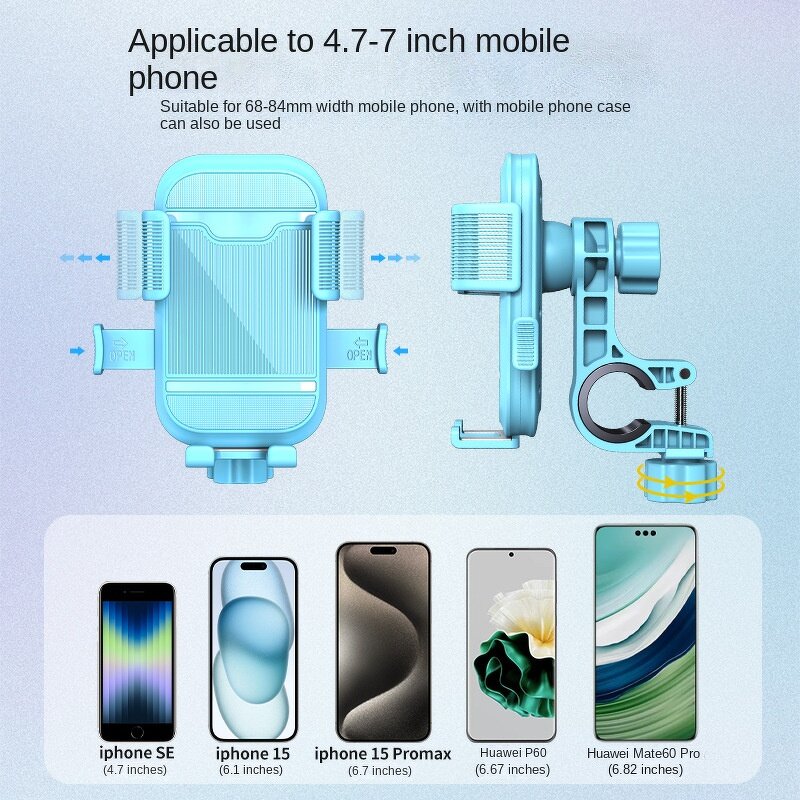 Motorcycle Phone Holder Stand Manufacturer - Wholesale Auto Lock Handlebar Clip Bracket