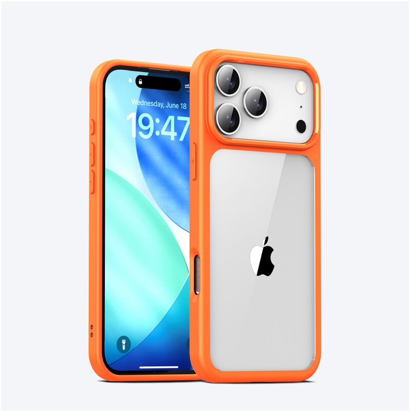 iPhone 17 Premium Case Factory - OEM Custom Logo Orange Quality Phone Case