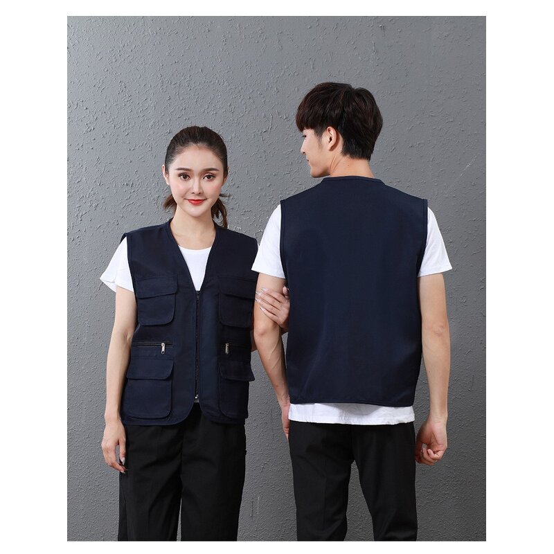 Custom Vest Manufacturer - OEM Printing Multi Pocket Work Clothes