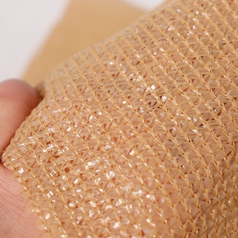 Sunshade Sail Manufacturer - Beige Edge Perforated For Courtyard