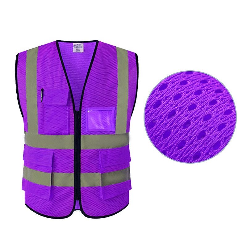 Reflective Vest Manufacturer - Fluorescent Mesh Work Vest Custom