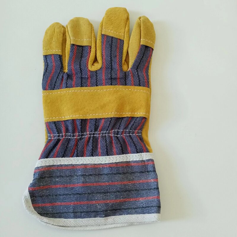 Leather Gloves Manufacturer - Half Leather Anti Static