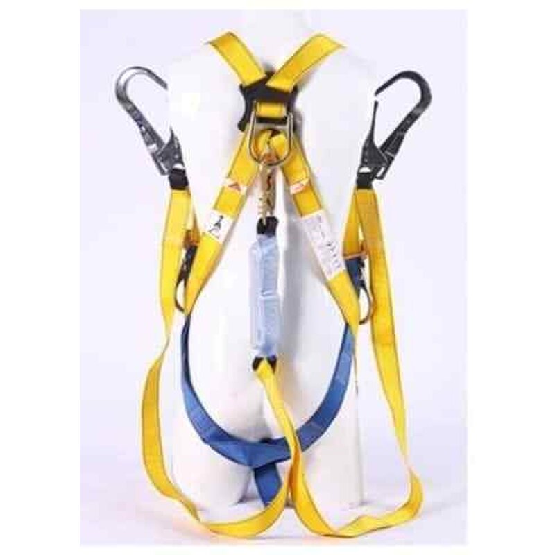 Safety Harness Manufacturer - Yellow Double Buckle Seat Belt
