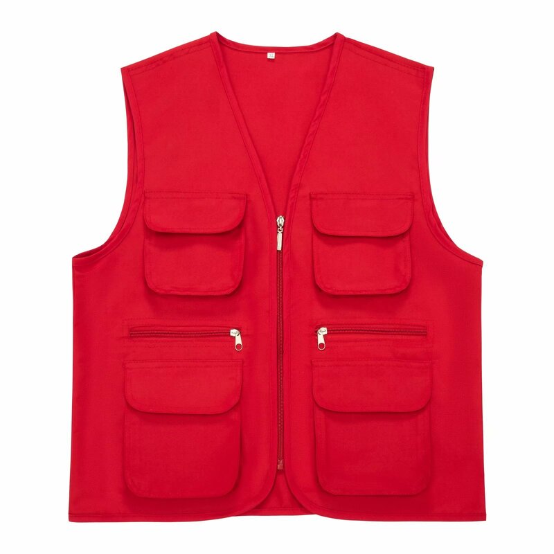 Custom Vest Manufacturer - OEM Printing Multi Pocket Work Clothes