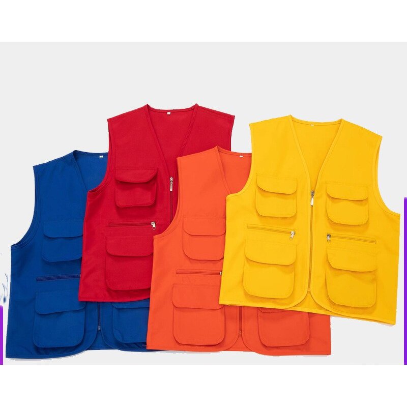 Custom Vest Manufacturer - OEM Printing Multi Pocket Work Clothes