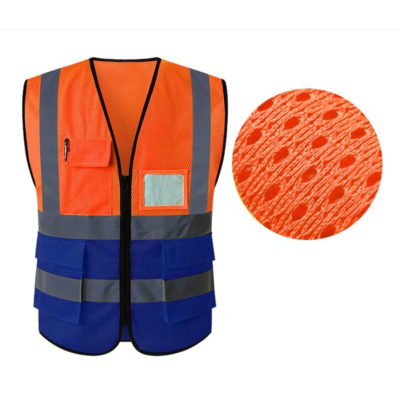 Reflective Vest Manufacturer - Fluorescent Mesh Work Vest Custom