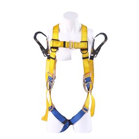 Safety Harness Manufacturer - Yellow Double Buckle Seat Belt