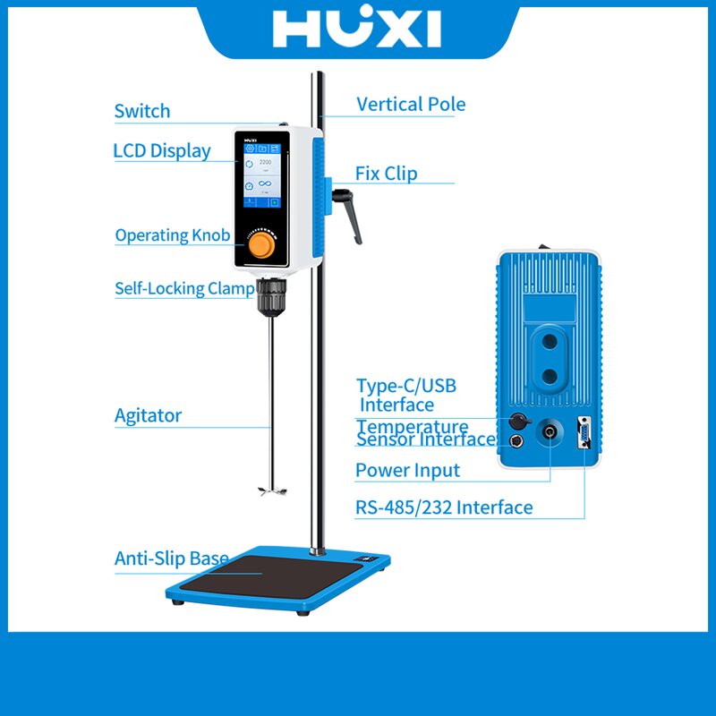 Overhead Stirrer Factory - OEM High Torque Touch Screen 40-200L