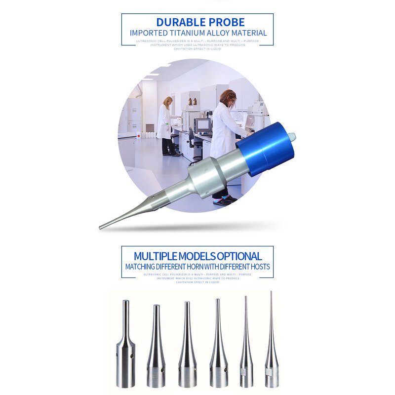 Ultrasonic Homogenizer Supplier - OEM Titanium Alloy Lab Probe