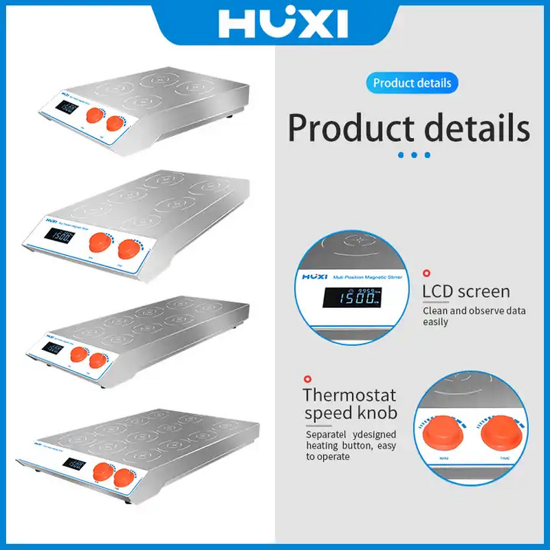 Magnetic Stirrer Factory - OEM 6-Position Stainless Steel Heating