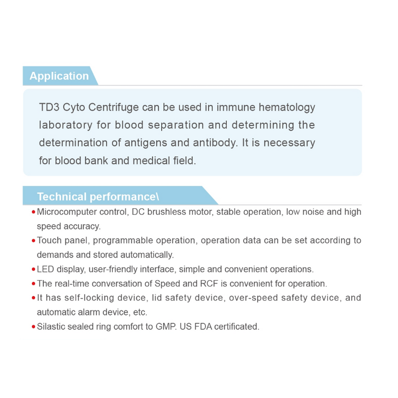 Lab Centrifuge Factory - OEM Low Speed Clinic Cyto Model TD3
