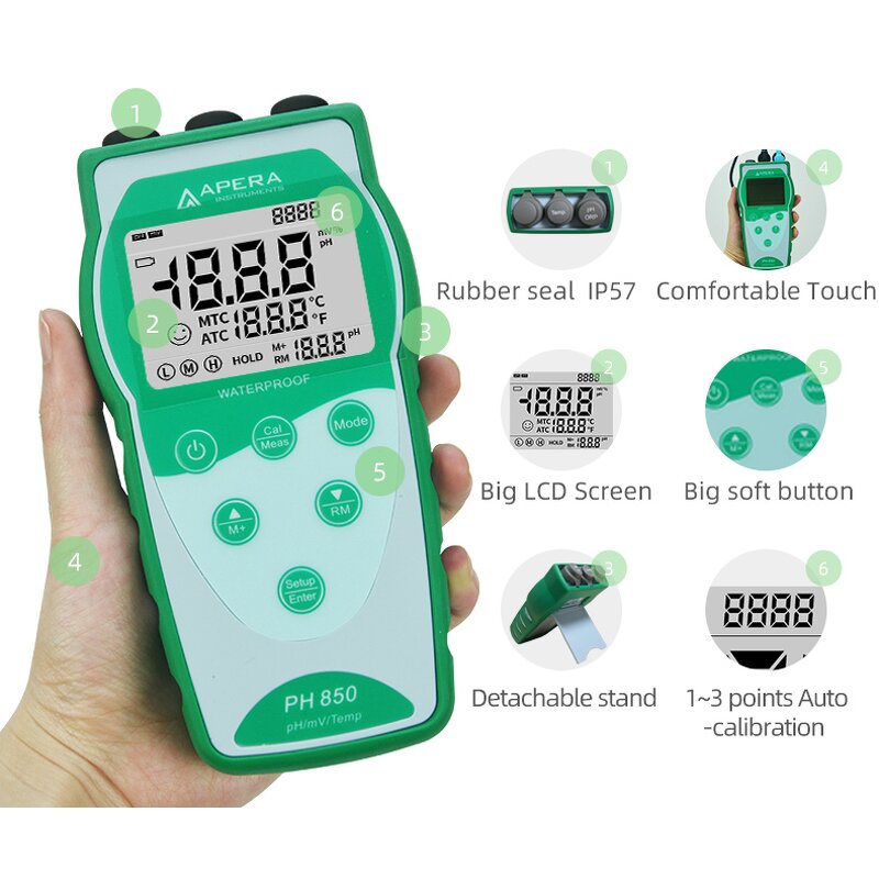 pH Meter Supplier - OEM Portable PH850 Normal Liquid Testing