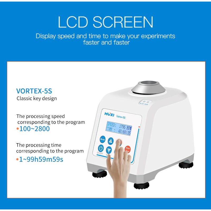 Vortex Mixer Factory - OEM 100-2800rpm Timer Setting Digital
