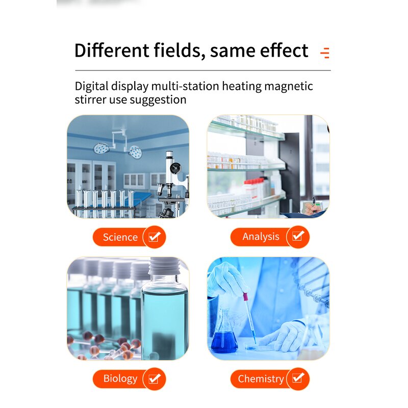 Magnetic Stirrer Manufacturer - OEM 6 Position Digital Double Row